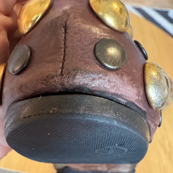 GUCCI Studded GG Mixed Media Flats Size 35.5 - Picture 8 of 8